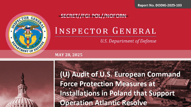 Audit Of U.S. European Command Force